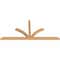 Ekena Millwork Richland Timber Gable Bracket, Western Red Cedar, 96"W x 44"H x 3 1/2"D x 3 1/2"F, 11/12 Pitch GBW096X44X0404RIC00SWR - alternate 3